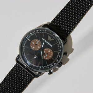 Emporio Armani | Chronograph Black Stainless Steel Watch